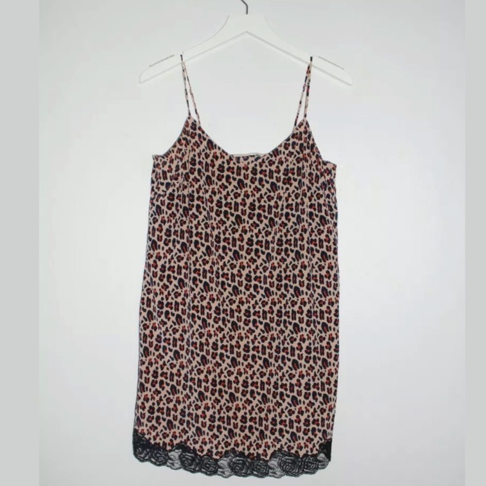 Stella McMartney Leopard Print Silk Slip Dress